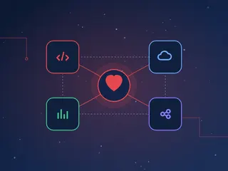 Technology pieces connected together