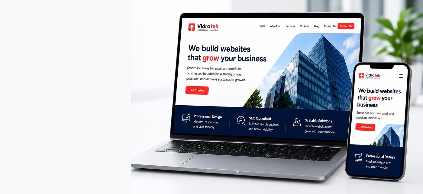 SME website mockup